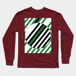 white and green pattern Long Sleeve T-Shirt